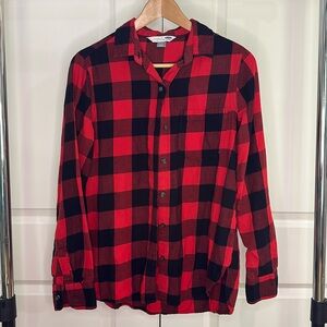 Old Navy Classic Cotton Button Down in Buffalo Plaid (Medium)
